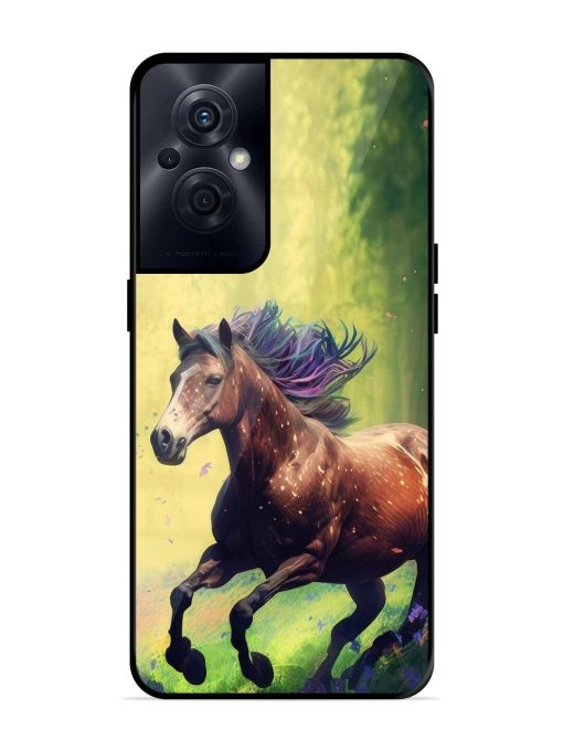 Enchanted Gallop Glossy Soft Edge Case for Oppo F21S Pro (5G)