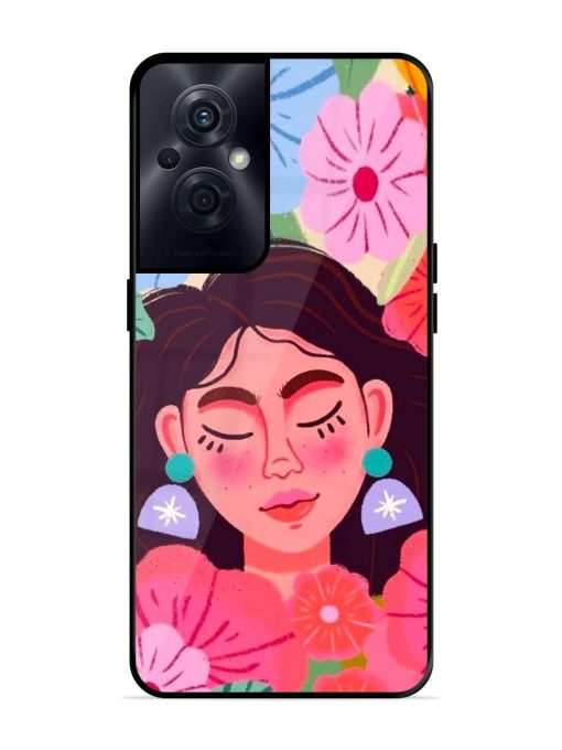 Blooming Serenity Glossy Soft Edge Case for Oppo F21S Pro (5G) Chachhi