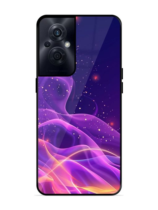 Cosmic Currents Glossy Soft Edge Case for Oppo F21S Pro (5G) Chachhi