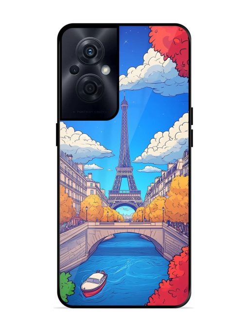 Parisian Panorama Glossy Soft Edge Case for Oppo F21S Pro (5G) Chachhi