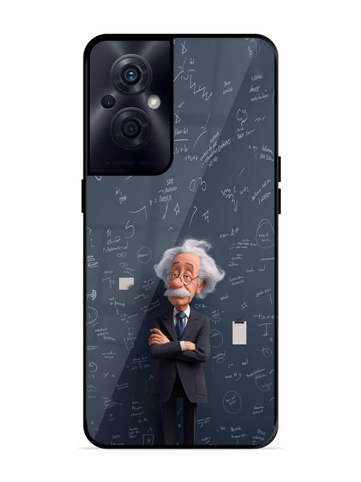 Albert Einstein Glossy Soft Edge Case for Oppo F21S Pro (5G) Chachhi