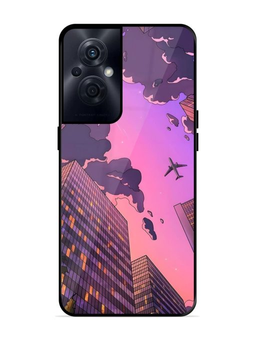 Urban Twilight Glossy Soft Edge Case for Oppo F21S Pro (5G) Chachhi