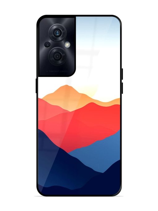 Sunset Peaks Glossy Soft Edge Case for Oppo F21S Pro (5G) Chachhi