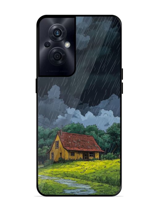 Rainy Day Retreat Glossy Soft Edge Case for Oppo F21S Pro (5G) Chachhi