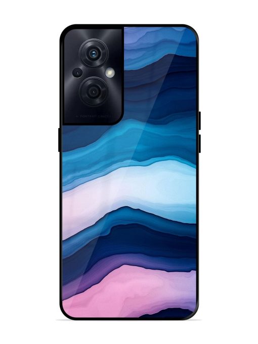 Oceanic Layers Glossy Soft Edge Case for Oppo F21S Pro (5G) Chachhi