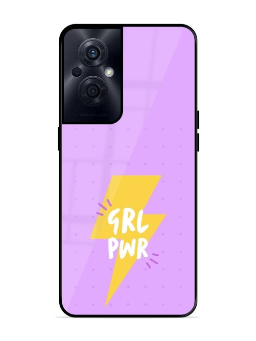 Girl Power Spark Glossy Soft Edge Case for Oppo F21S Pro (5G) Chachhi