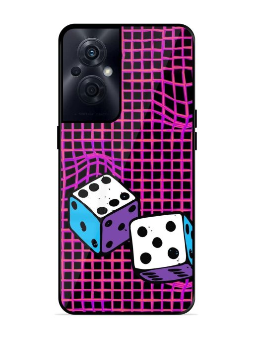 Glitched Dice Glossy Soft Edge Case for Oppo F21S Pro (5G) Chachhi