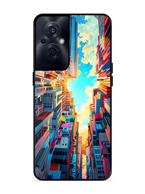 Skyward City Glossy Soft Edge Case for Oppo F21S Pro (5G) Chachhi