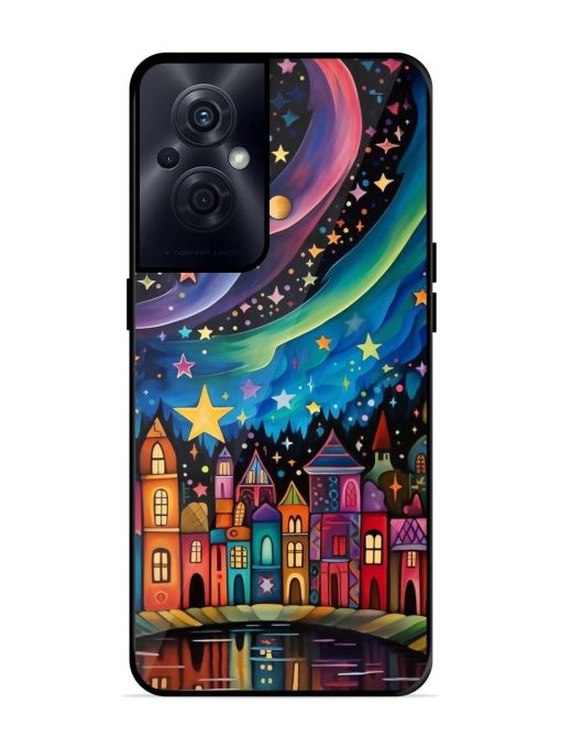 Starlit Village Glossy Soft Edge Case for Oppo F21S Pro (5G) Chachhi