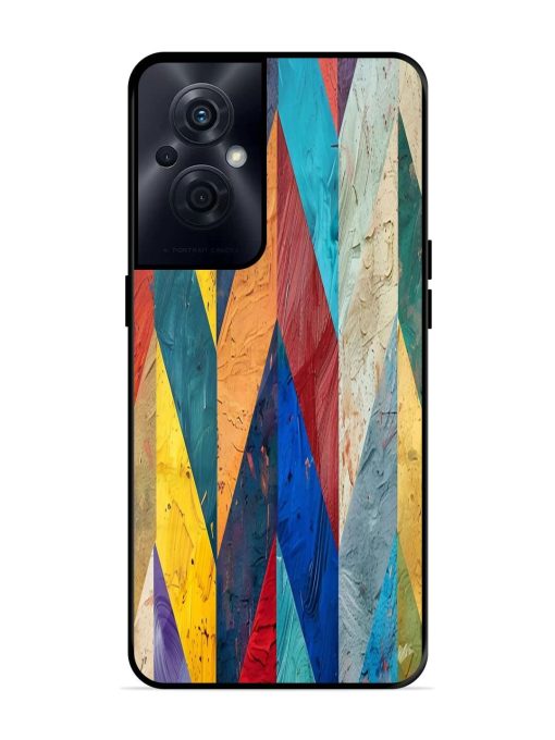 Abstract Tapestry Glossy Soft Edge Case for Oppo F21S Pro (5G) Chachhi