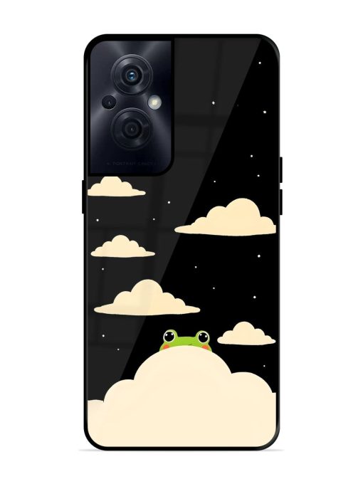 Froggy Night Sky Glossy Soft Edge Case for Oppo F21S Pro (5G) Chachhi