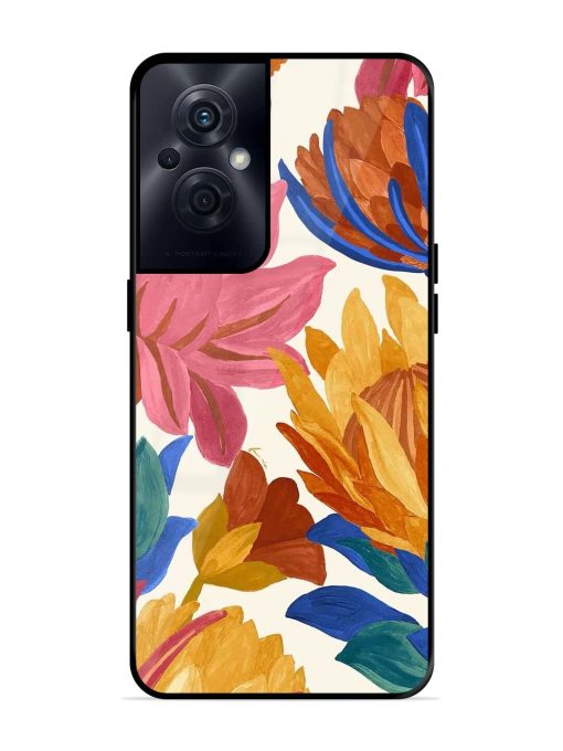 Blooming Tapestry Glossy Soft Edge Case for Oppo F21S Pro (5G) Chachhi