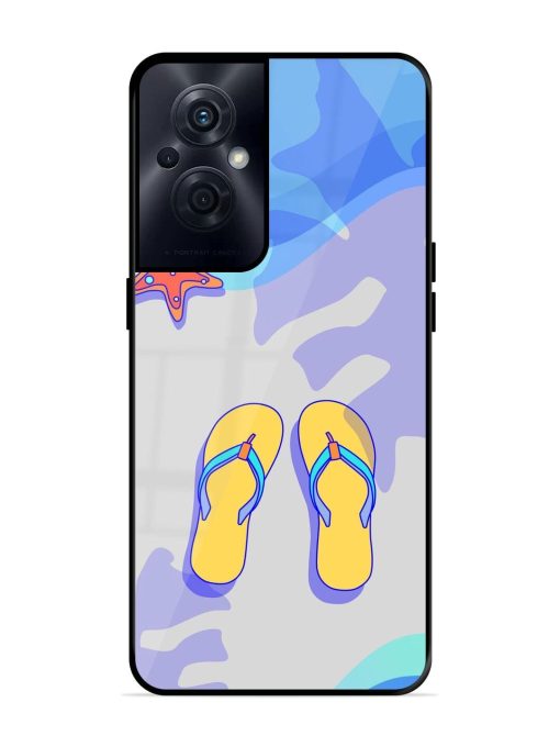 Sandy Toes And Salty Seas Glossy Soft Edge Case for Oppo F21S Pro (5G) Chachhi