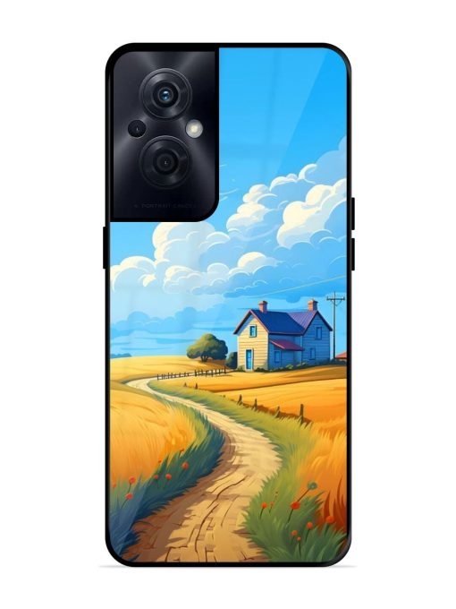 Countryside Cottage Glossy Soft Edge Case for Oppo F21S Pro (5G) Chachhi