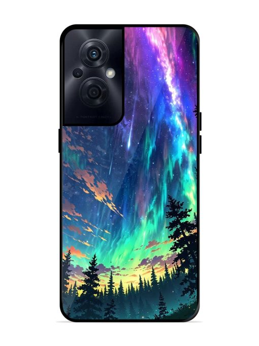 Cosmic Canvas Glossy Soft Edge Case for Oppo F21S Pro (5G) Chachhi