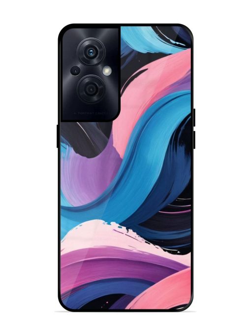 Whimsical Waves Glossy Soft Edge Case for Oppo F21S Pro (5G) Chachhi