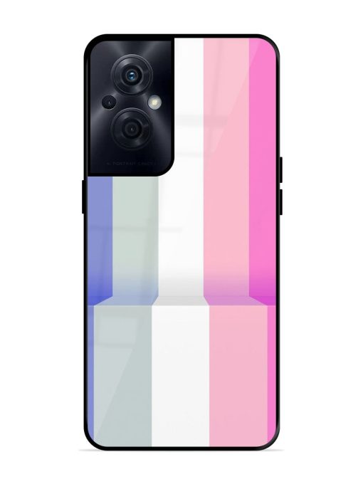 Pastel Palette Glossy Soft Edge Case for Oppo F21S Pro (5G) Chachhi