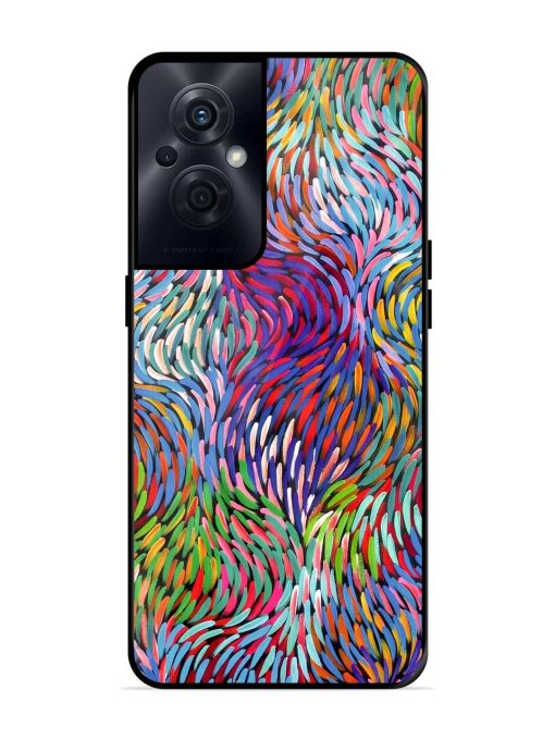 Vibrant Waves Glossy Soft Edge Case for Oppo F21S Pro (5G) Chachhi