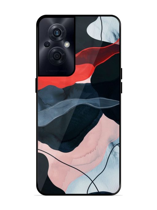 Dark Currents Glossy Soft Edge Case for Oppo F21S Pro (5G) Chachhi