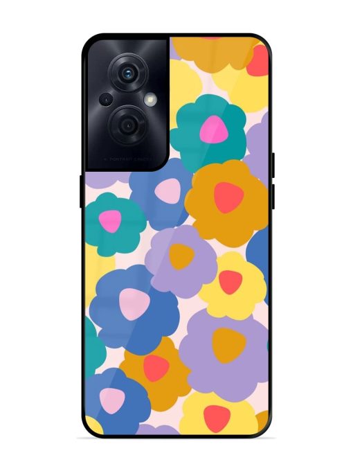 Flower Power Glossy Soft Edge Case for Oppo F21S Pro (5G) Chachhi