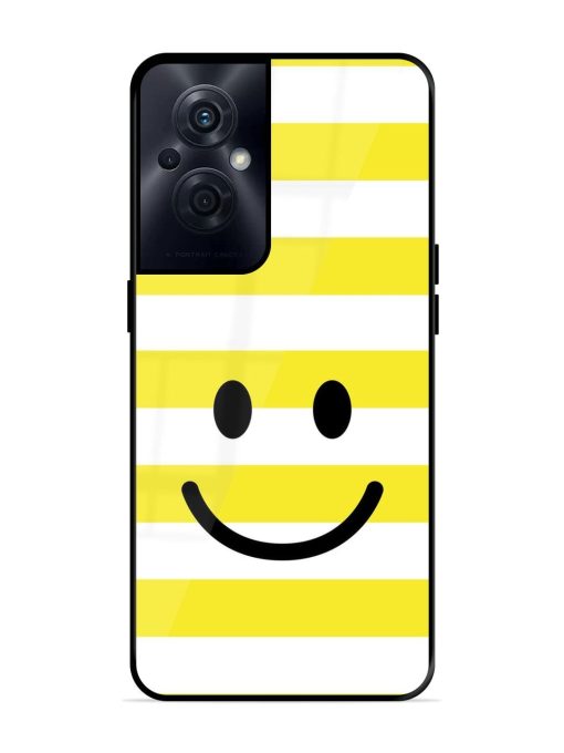 Smiling Stripes Glossy Soft Edge Case for Oppo F21S Pro (5G) Chachhi