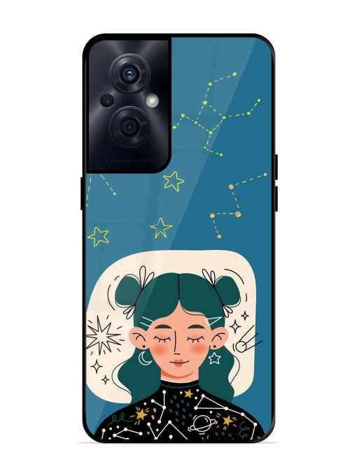 Cosmic Daydreamer Glossy Soft Edge Case for Oppo F21S Pro (5G) Chachhi