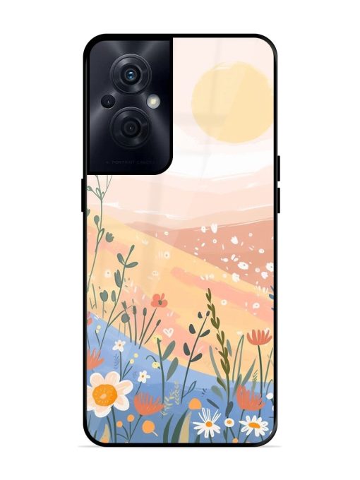 Golden Hour Blooms Glossy Soft Edge Case for Oppo F21S Pro (5G) Chachhi