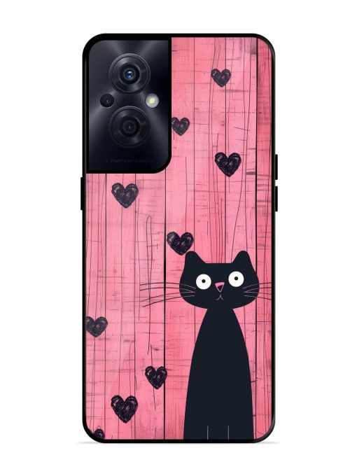 Feline Valentine'S Day Glossy Soft Edge Case for Oppo F21S Pro (5G) Chachhi