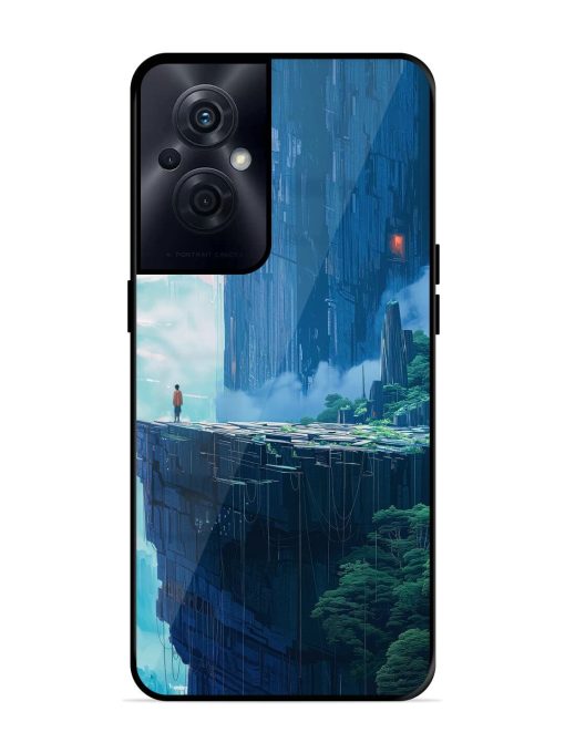 Solitude In The Sky Glossy Soft Edge Case for Oppo F21S Pro (5G) Chachhi