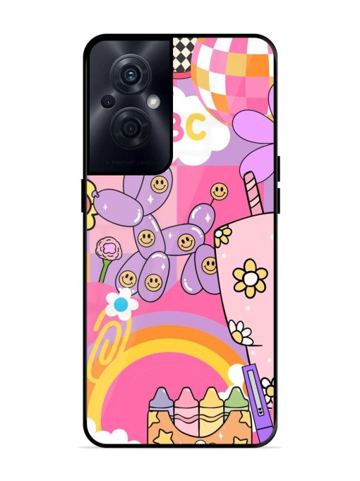 Whimsical Y2K Chaos Glossy Soft Edge Case for Oppo F21S Pro (5G) Chachhi