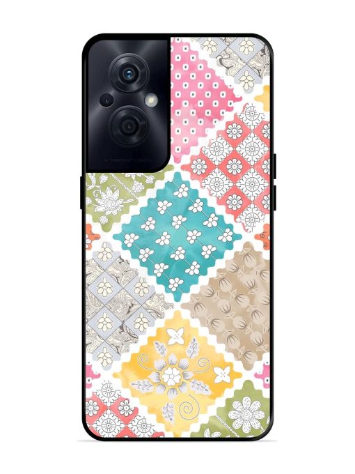 Patchwork Dreamscape Glossy Soft Edge Case for Oppo F21S Pro (5G) Chachhi