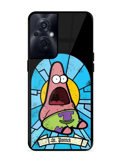 St. Patrick'S Day Stained Glass Patrick Star Glossy Soft Edge Case for Oppo F21S Pro (5G) Chachhi