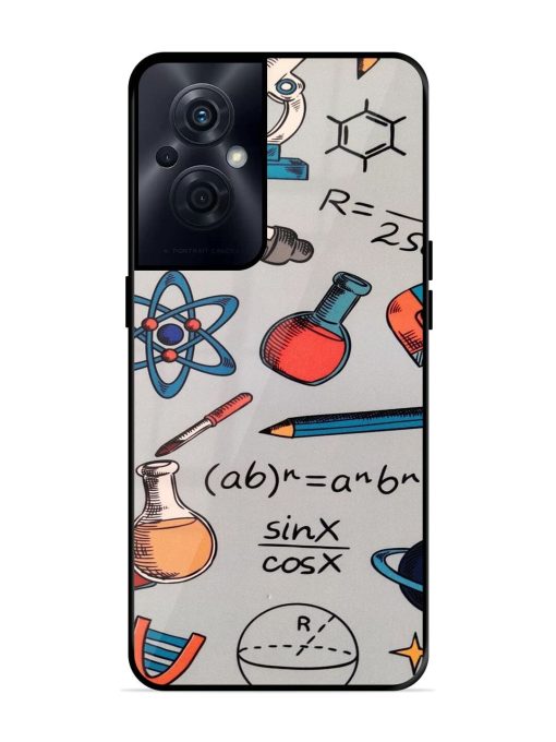 Science Doodle Delight Glossy Soft Edge Case for Oppo F21S Pro (5G) Chachhi