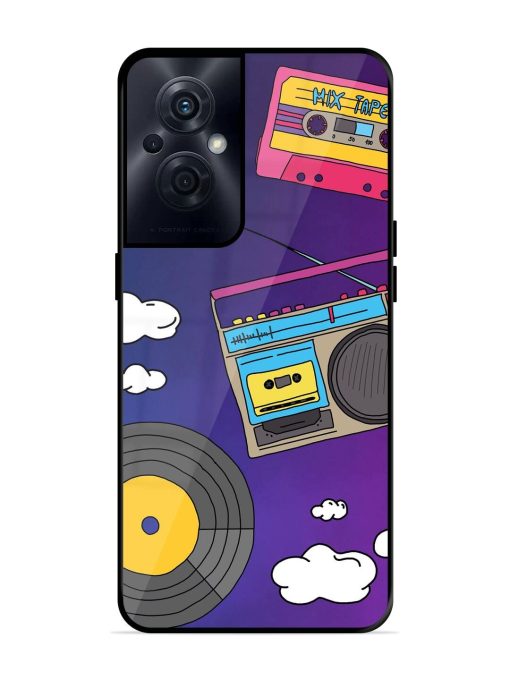 Retro Vibes Glossy Soft Edge Case for Oppo F21S Pro (5G) Chachhi