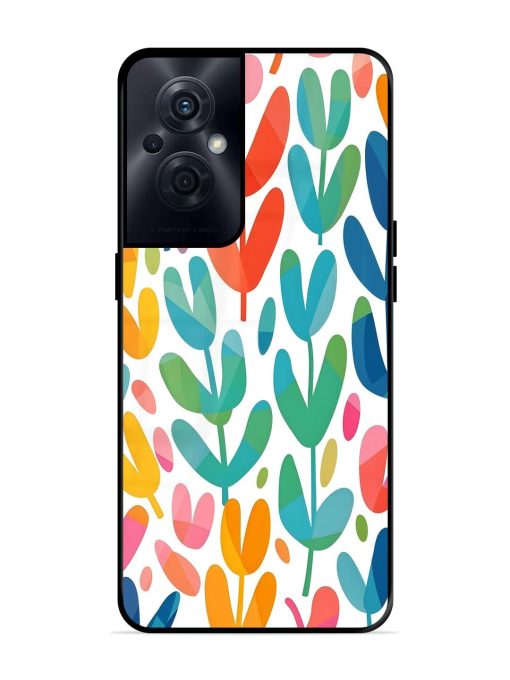 Rainbow Of Blooms Glossy Soft Edge Case for Oppo F21S Pro (5G) Chachhi