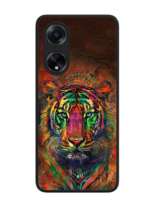 Cosmic Tiger Glossy Soft Edge Case for Oppo F23 (5G) Chachhi