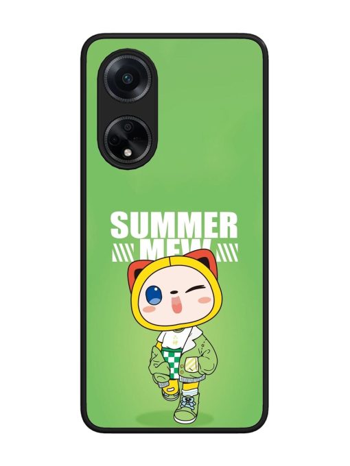 Purrfect Summer Glossy Soft Edge Case for Oppo F23 (5G) Chachhi