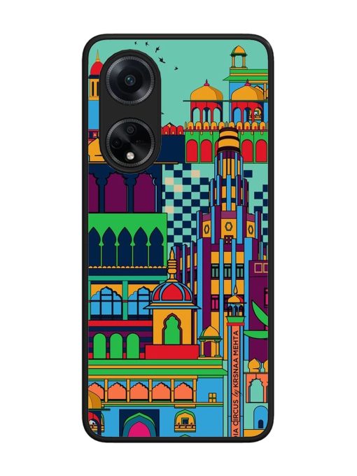 Indian Tapestry Glossy Soft Edge Case for Oppo F23 (5G) Chachhi