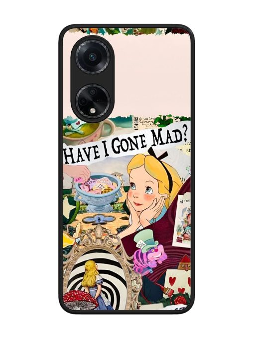 Mad Hatter'S Collage Glossy Soft Edge Case for Oppo F23 (5G) Chachhi