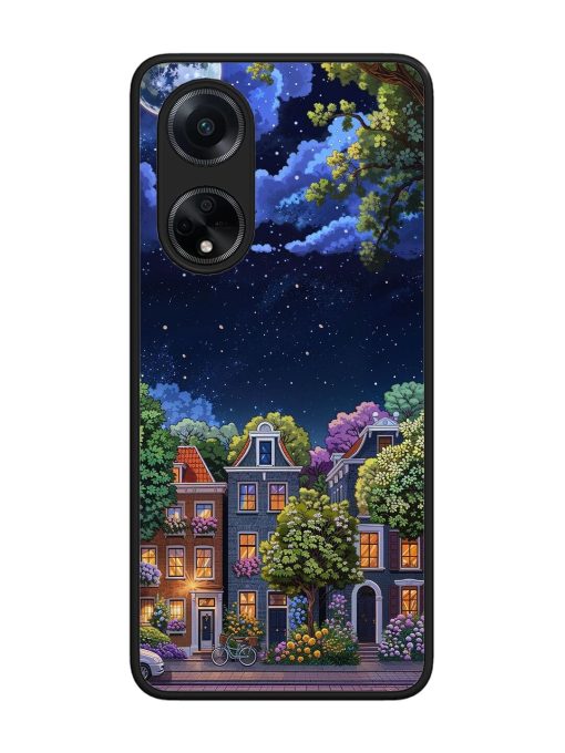 Moonlit Streets Glossy Soft Edge Case for Oppo F23 (5G) Chachhi