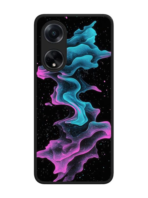 Cosmic Currents Glossy Soft Edge Case for Oppo F23 (5G)