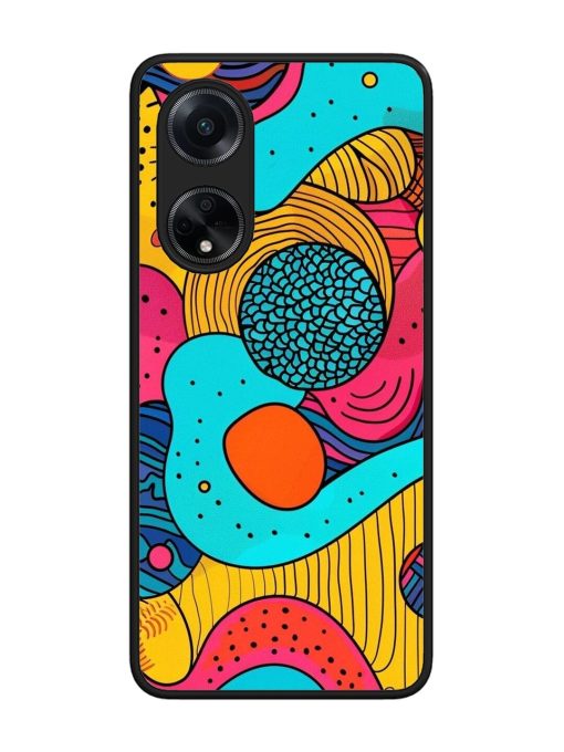 Psychedelic Patterns Glossy Soft Edge Case for Oppo F23 (5G) Chachhi