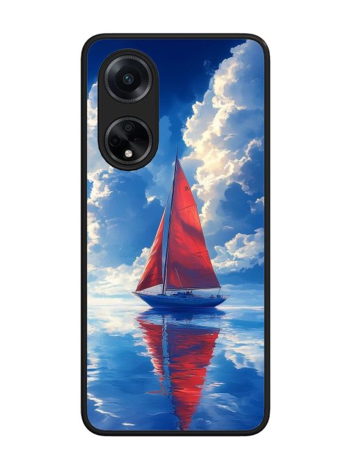 Crimson Sails Glossy Soft Edge Case for Oppo F23 (5G)