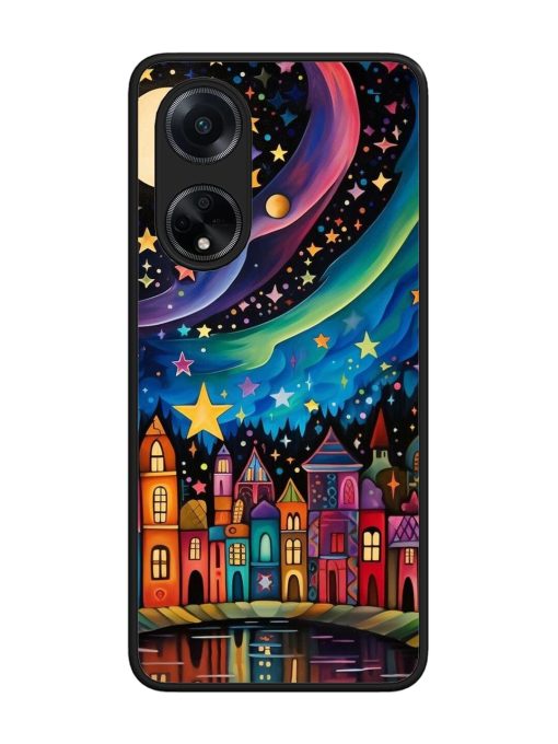 Starlit Village Glossy Soft Edge Case for Oppo F23 (5G)