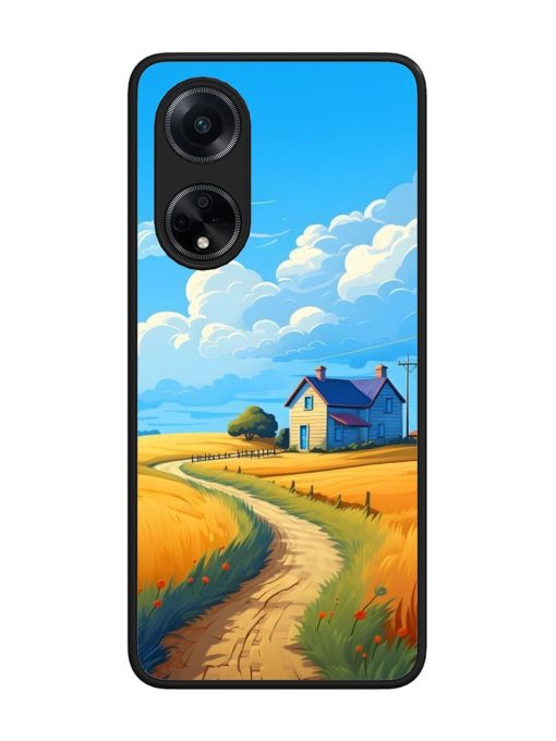 Countryside Cottage Glossy Soft Edge Case for Oppo F23 (5G) Chachhi