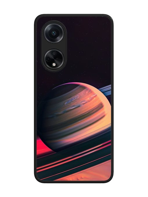 Neon Saturn Glossy Soft Edge Case for Oppo F23 (5G) Chachhi