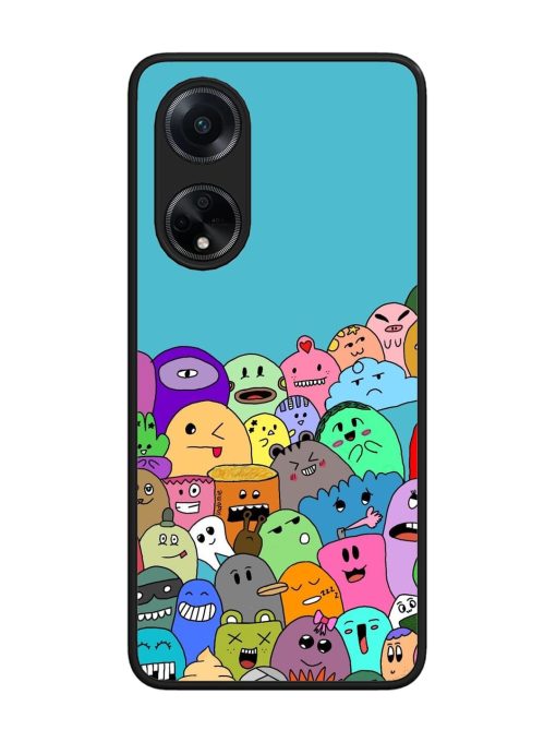 Monster Mash Glossy Soft Edge Case for Oppo F23 (5G)