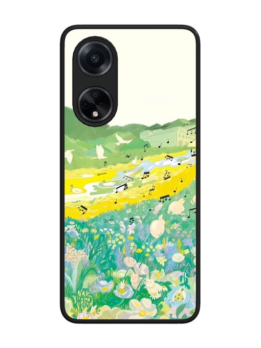 Melody In Bloom Glossy Soft Edge Case for Oppo F23 (5G) Chachhi