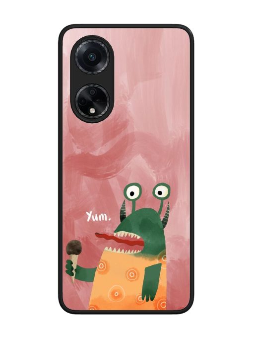 Hungry Monster Glossy Soft Edge Case for Oppo F23 (5G) Chachhi