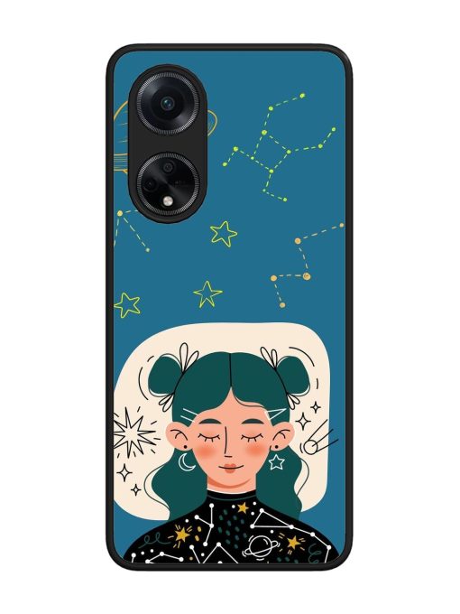 Cosmic Daydreamer Glossy Soft Edge Case for Oppo F23 (5G) Chachhi